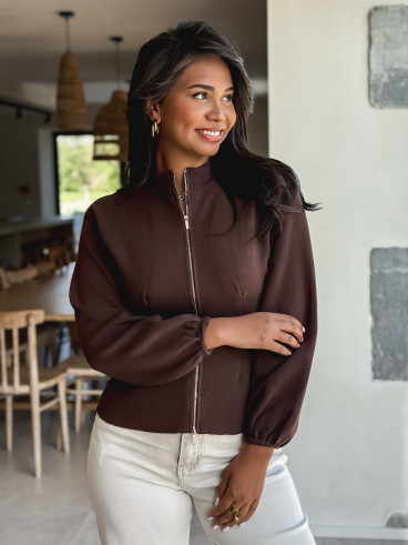 Gilet Evanna - Chocolat Gilet Evanna - Chocolat