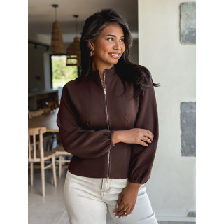 Gilet Evanna - Chocolat