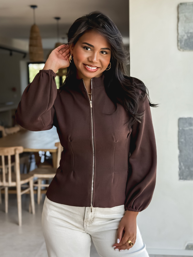 Gilet Evanna - Chocolat Gilet Evanna - Chocolat