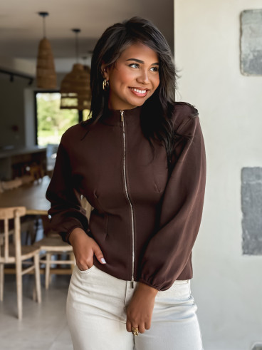Gilet Evanna - Chocolat Gilet Evanna - Chocolat