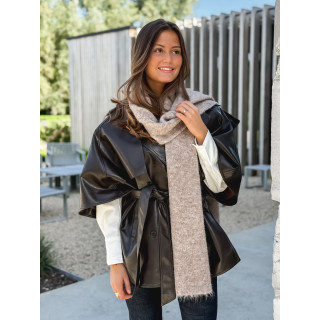 Veste en simili Velyna - Chocolat