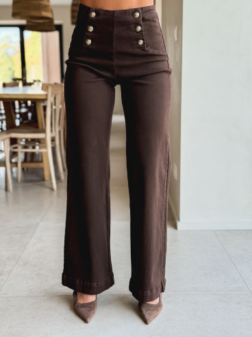 Jeans Esra - Chocolat Jeans Esra - Chocolat