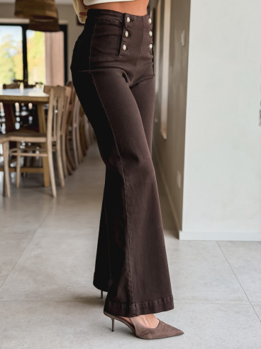 Jeans Esra - Chocolat Jeans Esra - Chocolat