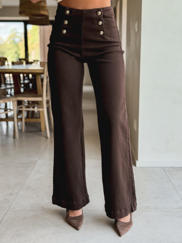 Jeans Esra - Chocolat