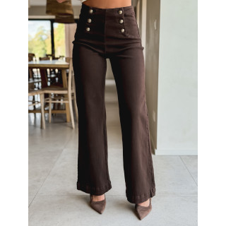 Jeans Esra - Chocolat