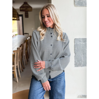 Gilet ligné Hélina - Bleu marine