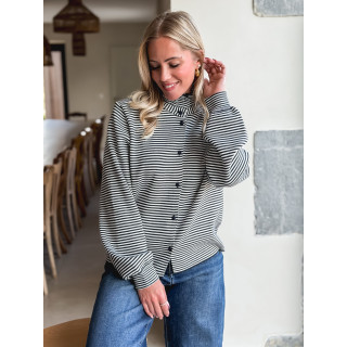 Gilet ligné Hélina - Bleu marine