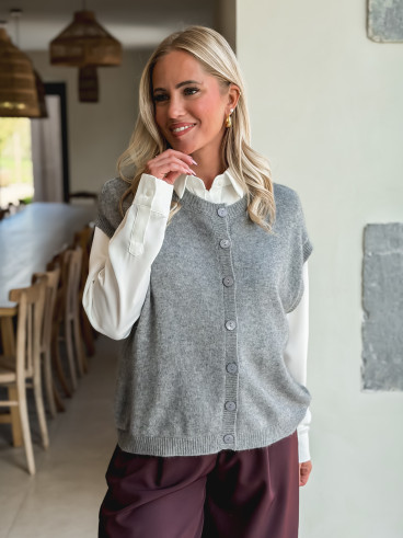 Gilet sans manches Christina - Gris Gilet sans manches Christina - Gris