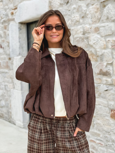 Veste Emna - Chocolat Veste Emna - Chocolat