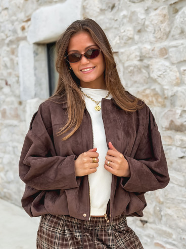 Veste Emna - Chocolat Veste Emna - Chocolat