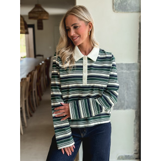 Polo ligné Idaline - Vert