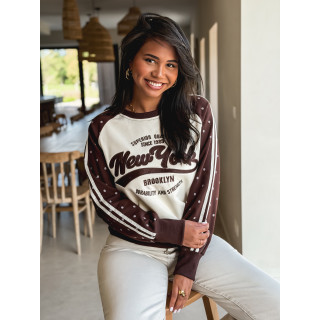 Pull "New York" - Chocolat