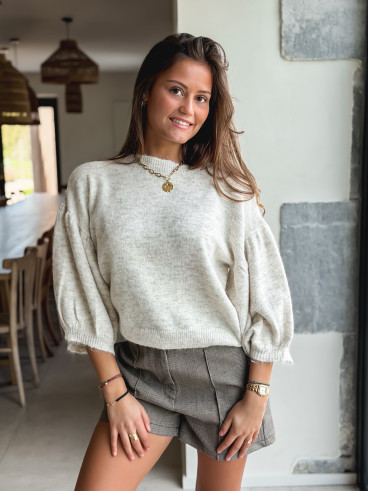 Pull Loucine - Beige chiné Pull Loucine - Beige chiné
