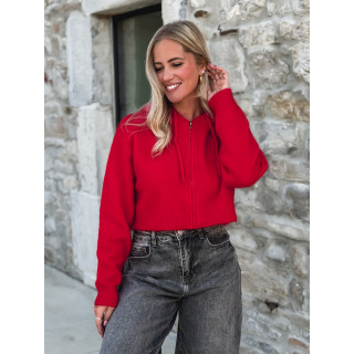Gilet court Julinne - Rouge