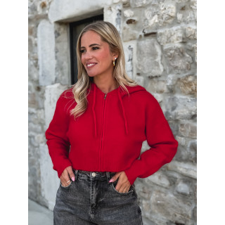 Gilet court Julinne - Rouge