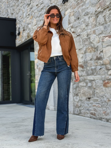 Veste en suédine Annaelle - Camel Veste en suédine Annaelle - Camel