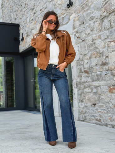 Veste en suédine Annaelle - Camel Veste en suédine Annaelle - Camel