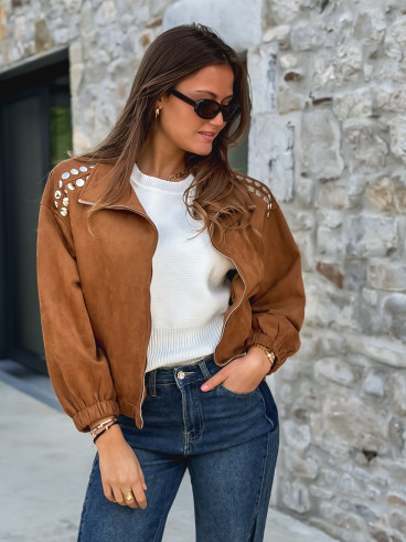 Veste en suédine Annaelle - Camel Veste en suédine Annaelle - Camel