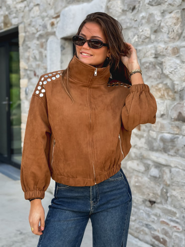 Veste en suédine Annaelle - Camel Veste en suédine Annaelle - Camel