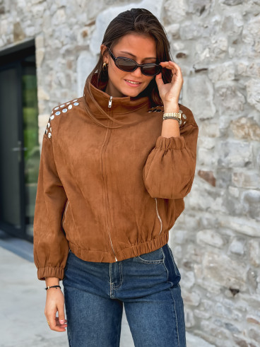 Veste en suédine Annaelle - Camel Veste en suédine Annaelle - Camel