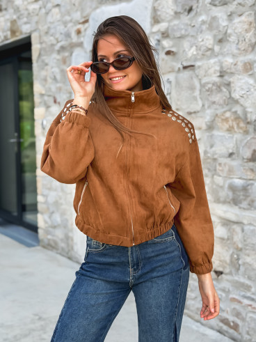 Veste en suédine Annaelle - Camel Veste en suédine Annaelle - Camel