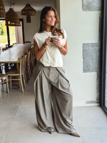 Pantalon Nélène - Taupe