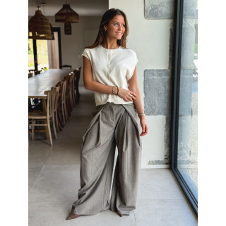 Gilet sans manches Christina - Beige