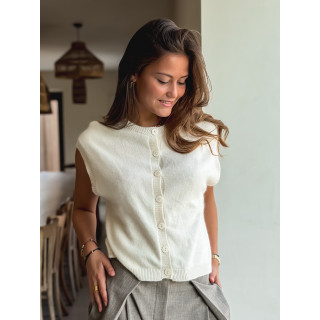 Gilet sans manches Christina - Beige