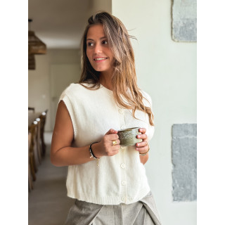 Gilet sans manches Christina - Beige