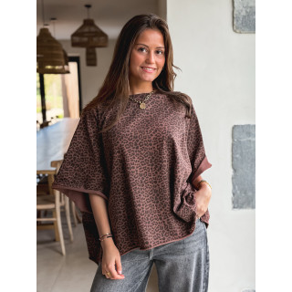 T-shirt Léoaprd Elenia - Chocolat