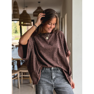 T-shirt Léoaprd Elenia - Chocolat