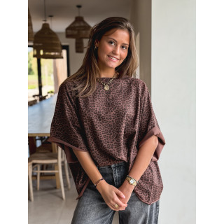 T-shirt Léoaprd Elenia - Chocolat