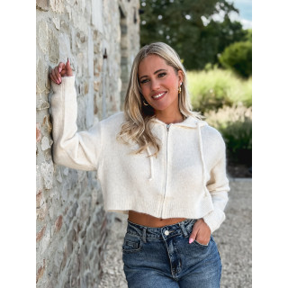 Gilet court Julinne - Beige clair