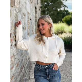 Gilet court Julinne - Beige clair