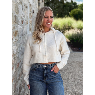Gilet court Julinne - Beige clair