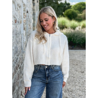 Gilet court Julinne - Beige clair