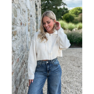 Gilet court Julinne - Beige clair
