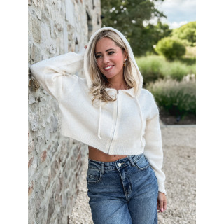 Gilet court Julinne - Beige clair