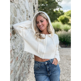 Gilet court Julinne - Beige clair