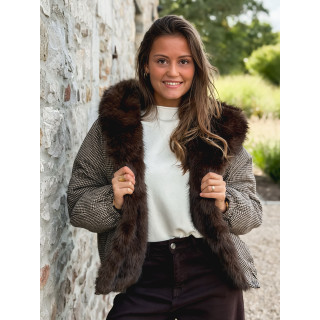 Veste réversible Enoria - chocolat