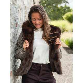 Veste réversible Enoria - chocolat