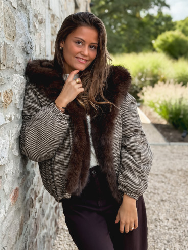 Veste réversible Enoria - chocolat