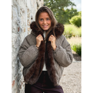 Veste réversible Enoria - chocolat