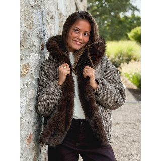 Veste réversible Enoria - chocolat