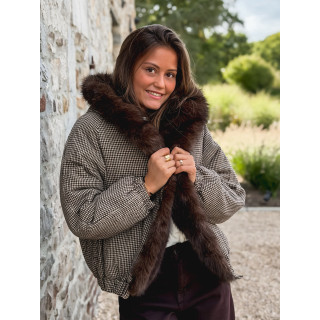 Veste réversible Enoria - chocolat