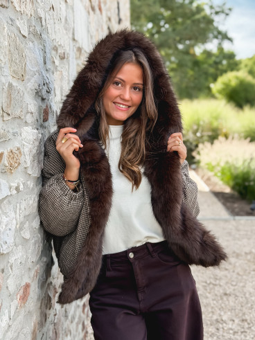 Veste réversible Enoria - chocolat