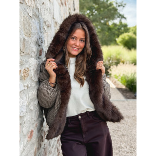 Veste réversible Enoria - chocolat