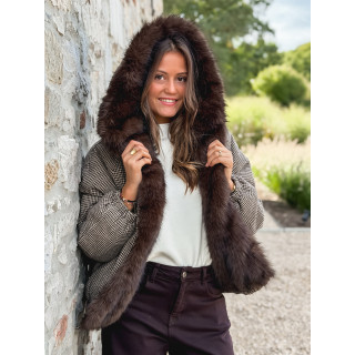 Veste réversible Enoria - chocolat