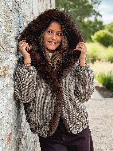 Veste réversible Enoria - chocolat