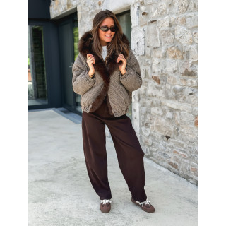 Veste réversible Enoria - chocolat